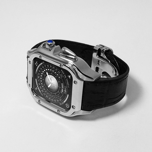 <span class=keywords><strong>Caja</strong></span> de Reloj de Lujo de <span class=keywords><strong>Acero</strong></span> <span class=keywords><strong>Inoxidable</strong></span> con Marco Central de Fibra de Carbono Forjada y Logotipo Grabado a Mano - Product Image 3