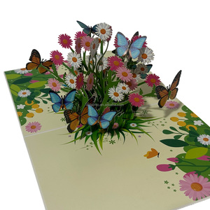 Tarjeta <span class=keywords><strong>de</strong></span> Felicitación Plegable Rectangular con Flores <span class=keywords><strong>de</strong></span> Hortensia 3D Pop-Up, Personalizada, <span class=keywords><strong>de</strong></span> Papel, <span class=keywords><strong>para</strong></span> Amigos, Superventas - Product Image 3