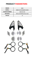 Cache-haut-parleur LED argenté populaire avec éclairage d'ambiance pour BMW X3 G01/G08 – Accessoires de modification intérieure de voiture