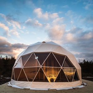 Dôme igloo transparent d'extérieur de 5 à 8 m avec couverture en PVC <span class=keywords><strong>pour</strong></span> événements en plein air, camping, bain à remous et glamping - Product Image 1