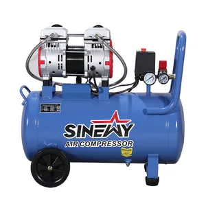 Compresor de aire Sinewy Dental 1.5Kw 2Hp Mini industria portátil súper silencioso compresores compresor de aire Dental sin aceite
