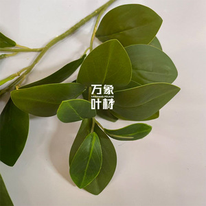 Branche de feuilles d'olivier artificielles, feuillage vert pour la décoration de la maison, des mariages, des hôtels, style nordique - Product Image 4