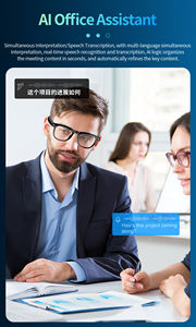 Lunettes intelligentes polyvalentes Sports de plein air avec AI Wireless <span class=keywords><strong>Blue</strong></span> Tooth-Lunettes de vue inspirées de la musique - Product Image 4