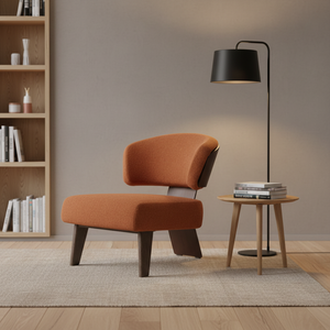 Italian Modern Minimalist Light Luxury Fabric Leisure <b>Sofa</b> Chair Creative Single Chair for Living Room Home Office Balcony - Product Image 4