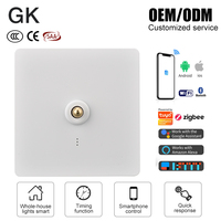 En stock en Reino Unido/UE: Interruptores y enchufes de pared modernos con panel de PC, estándar Smart Life, 16A 220V, de 1/2/3/4/5 botones, para luz.