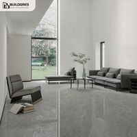 Carreaux en porcelaine effet marbre Buildgres 1200x1200 - Brillants - Antidérapants - Isolation thermique - Design moderne pour une utilisation intérieure et extérieure