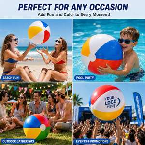 Juegos de Piscina Inflables de PVC con Logotipo Personalizado para Niños Pequeños, Actividades de Verano, Pelotas de Tamaño Personalizado para Niños, Juguetes de Playa - Product Image 6
