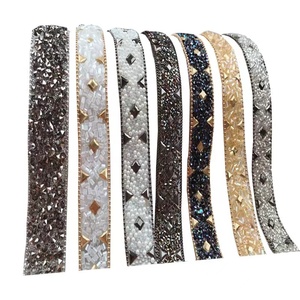 Bling pierres colorées mixte <span class=keywords><strong>strass</strong></span> chaîne coupe pour chaussures vêtement etc. - Product Image 1