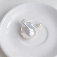 Perles baroques d'eau douce de qualité AAAA, 18 mm, blanches, naturelles, pour la fabrication de bijoux