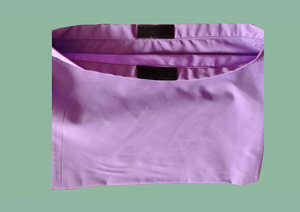 Sac d'alimentation <span class=keywords><strong>Musette</strong></span> de cyclisme en coton de couleur unie avec fermeture velcro bandoulière pochette de vélo pratique - Product Image 3