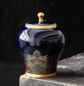 Прямая Продажа с завода, Большая Керамическая урна для домашних животных, подходит для памятной кремационной урны для кошек и собак - Product Image 6