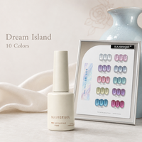 Suuseegel 2026 Nouvelle Arrivée Dream Island Kit de Vernis Gel Effet Œil de Chat Perles de Verre 10 Couleurs 15ml pour Salon de Manucure