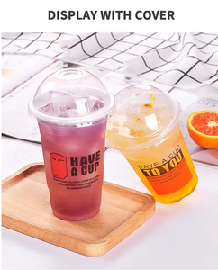 Vaso de Plástico Transparente Desechable para Boba con Tapa, Personalizado con Logotipo, en Tamaños de 12, 16, <span class=keywords><strong>20</strong></span> y 24 oz, de PP o PET - Product Image 6