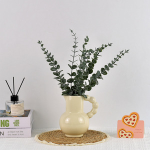 Planta Artificial de Hojas de Eucalipto Simuladas, 40 cm de Altura, Decoración de Interiores para el Hogar, Accesorios para Bodas, Follaje Artificial de Plástico - Product Image 3