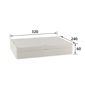 Caja de empalme impermeable para videovigilancia, caja de distribución de energía de plástico ABS, color gris, IP55, IP67