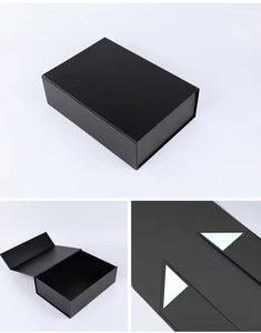Caja de Regalo Plegable Magnética Negra Personalizada con Cierre Magnético - Product Image 2
