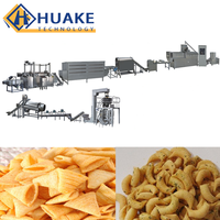 Industriële automatische lijn voor het verwerken van gefrituurde gepofte snacks, continu frituur- en extrusieapparatuur voor snacks