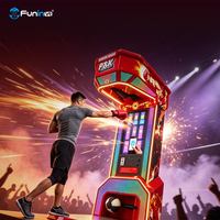 FUNINVR Machine de jeu de boxe d'arcade, jeu de frappe ultime, sport électronique, à monnayeur, pour salles de jeux, prise US, à partir de 8 ans