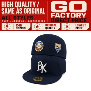 Cappellino da Baseball Classico da Uomo con Visiera Piatta, Qualità <span class=keywords><strong>AA</strong></span>, 6 Pannelli, Ricamato, Chiuso, Originale Era, Gorras Snapback - Product Image 1