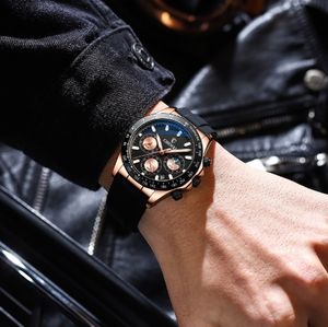 CHENXI 958, reloj de pulsera de negocios a la moda para hombre, reloj hermético para hombre, correa de silicona, cronógrafo de movimiento de cuarzo - Product Image 5