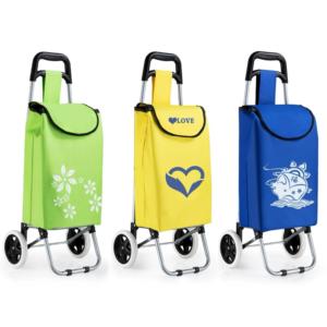 Carrito de compras portátil para supermercado, carrito plegable reutilizable para compras de comestibles - Product Image 1