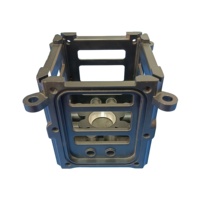 Boîtier carré creux avec oreilles de montage en alliage d'aluminium, de zinc et de magnésium, moulé sous pression par gravité, pour pièces de moteur et d'instrumentation