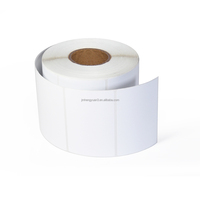 Autocollant de code à barres en papier auto-adhésif sans bois blanc personnalisé 70mm x 40 étiquette en papier sans bois