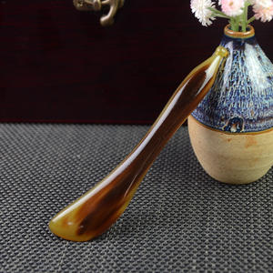 Papan Gua Sha klakson alami alat kecantikan penyembuhan pijat sehat tanduk kerbau hitam Guasha - Product Image 3