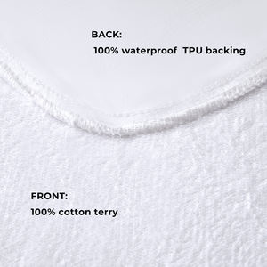 Haute qualité 100% coton éponge gros draps de lit imperméables anti-poussière et anti-urine matelas housses de protection housses de protection - Product Image 4