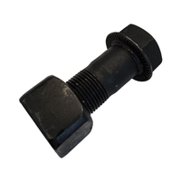 Vis de fixation de plaques de chenilles SSXR pour engins de construction M20x1.5x57mm, pour train de roulement d'excavatrice, zinguées, en acier 40Cr, grade 10.9