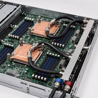 Plaque de refroidissement liquide en cuivre personnalisée pour serveur HPC GPU CPU, bloc d'eau à micro-canaux avec connecteur rapide, OEM Direct