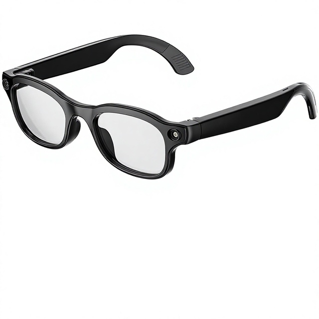 Wvryrv AI Smart Glasses Camera 8MP 4K Video Wireless Charging Touchpad Gestures 290Ah Battery Real-Time Translation Voice