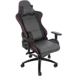 Элегантное игровое кресло в стиле гоночного автомобиля с толстым мягким сиденьем-ведром и откидным подлокотником для игровой комнаты