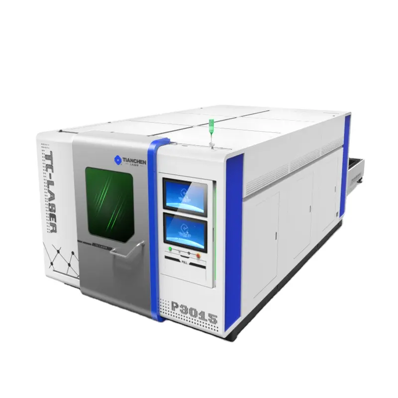 Máquina de corte a laser da fibra da máquina do torno cnc 3015 com 1kw 2kw 3kw