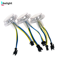 Lumières LED à pixels RGB ultra-lumineuses à couvercle plat, 6 pièces SMD5050 UCS1903 35mm DC12V DC24V pour manèges, parcs d'attractions, parcs à thème, OEM