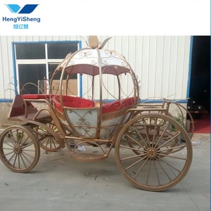 Chariot de citrouille de cendrillon électrique en acier durable chariot de cheval ancien populaire pour le transport spécial de tourisme de mariage - Product Image 3