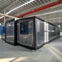 Maisons modulaires de luxe préfabriquées en usine, extensibles, 2 ou 3 chambres, maison mobile portable en conteneur de 40 pieds