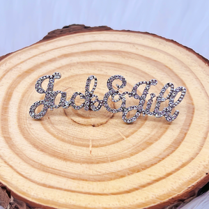 Accento minimalista Bling pietra bianca rivestita di Design Jack e Jill of America simbolo JJ spilla da donna jjjoa gioielli di moda Pin - Product Image 3