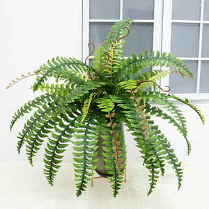 Planta Artificial de Helecho, Flor de Seda de Alta Simulación, Decoración de Escritorio para Interiores HC 188 - Product Image 2