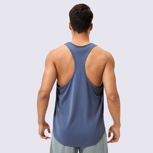 YUTUO Canotta Sportiva da <span class=keywords><strong>Uomo</strong></span> Personalizzabile con Logo, Vestibilità Ampia, Traspirante, con Fori, Asciugatura Rapida, in Poliestere Leggero per Corsa e Palestra - Product Image 2