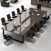 Ensemble de table de conférence pour hôtel de luxe, mobilier de bureau moderne avec chaises, table de conférence