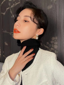 SENYU moda 15mm imitación bola redonda perla pendientes pavimentado Zirconia cúbica moda Rosa corazón Bowknot diseño boda joyería - Product Image 5