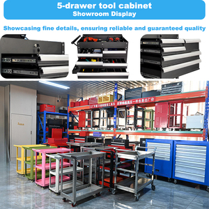 Carrello Portautensili Mobile in Acciaio Resistente a 5 Cassetti Personalizzabile OEM/OBM <span class=keywords><strong>con</strong></span> Ruote Frenanti - Vendita Diretta dalla Fabbrica - Product Image 3