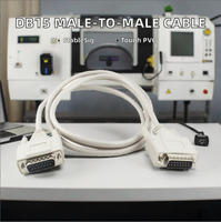 Câble DB15 double couche mâle-mâle blindé tressé D-SUB 15 broches, rallonge droite pour CNC, UPS, PLC, servomoteur