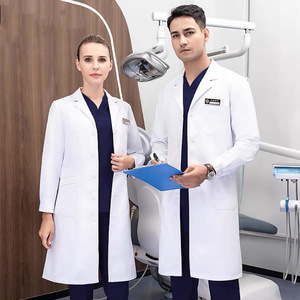Uniforme médical personnalisé antistatique blanc de haute qualité blouse d'hôpital blouse de laboratoire uniformes d'hôpital gommages médicaux unisexe - Product Image 3