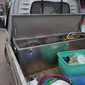 กล่องเครื่องมือโลหะกันน้ำแบบหนาพิเศษ พร้อมแถบยางซีล กล่องเก็บของสำหรับรถพ่วงพร้อมบานพับนิรภัย สำหรับรถบรรทุก รถกระบะ รถบ้าน รถพ่วง - Product Image 4