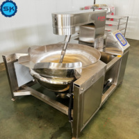 Machine automatique de mélangeur d'agitation de cuisson de farine de bouilloire revêtue à haute température de casserole d'inclinaison de bras