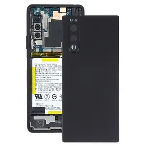 소니 Xperia 5 용 빠른 배송 휴대 전화 교체 배터리 후면 커버