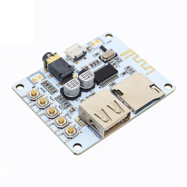 Wireless Bluetooth Audio Receiving Board Module Decoding and Playback with USB TF Card Preamplifier Output Bluetooth 5.0