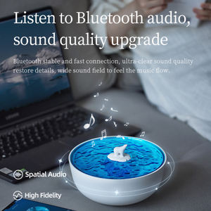 Lámpara Nocturna con Altavoz Inalámbrico, Proyector de Luz Nocturna con Sonido Blanco, Lámpara LED Relajante <span class=keywords><strong>para</strong></span> Sala de Estar - Product Image 3